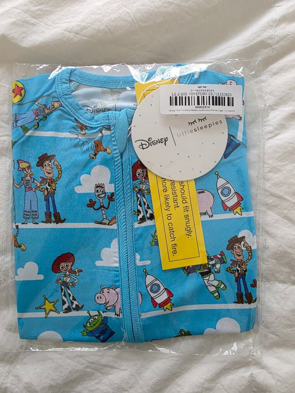 NWT Little Sleepies toy story zippy 3-6 months